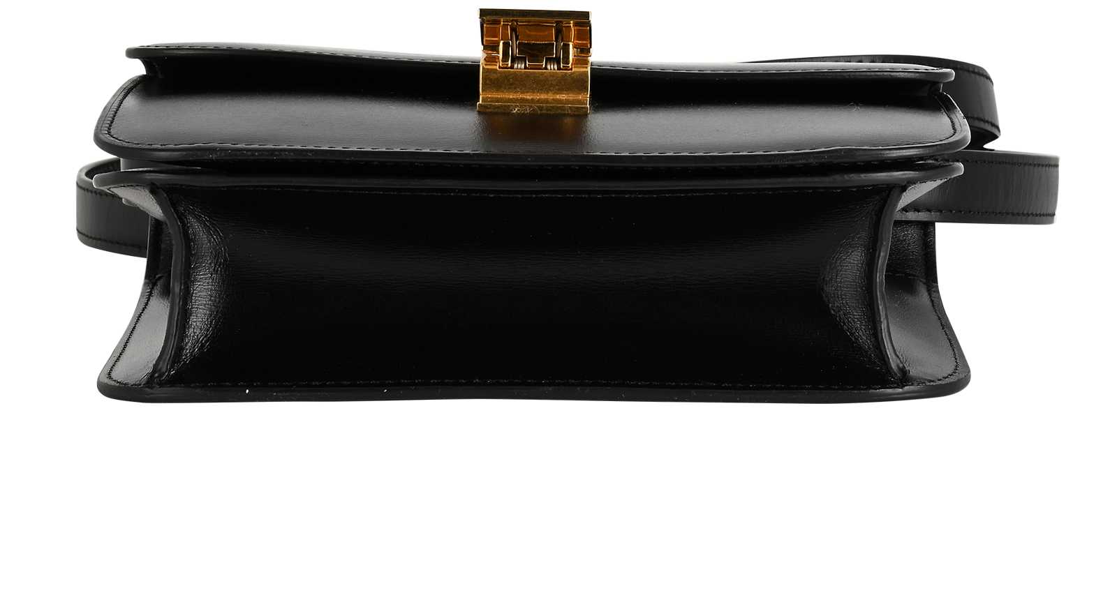 Teen Classic Box Bag, &pound;850, Handbags, Black, Leather, Top view